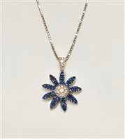 Collana Zanette Gioielli Donna in Oro bianco Zaffiro J/GIR178 - J/GIR178